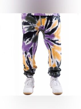 Ice Cream Mens Spiral Vision Joggers,Tie-Dye Size Large
